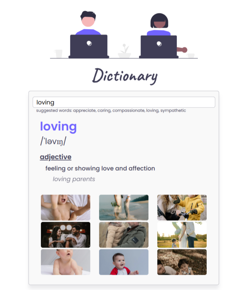 Preview image of Tamika's Dictionary project.